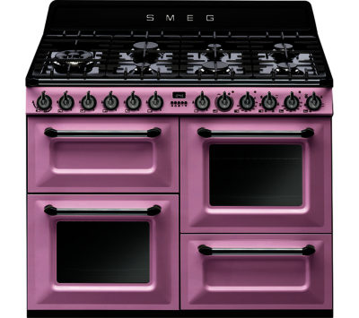SMEG  TR4110RO 110 cm Dual Fuel Range Cooker - Pink